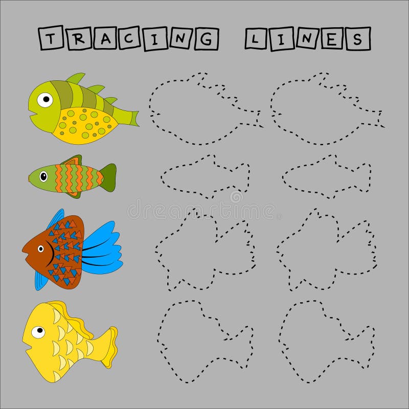 Tracing lines vector illustration