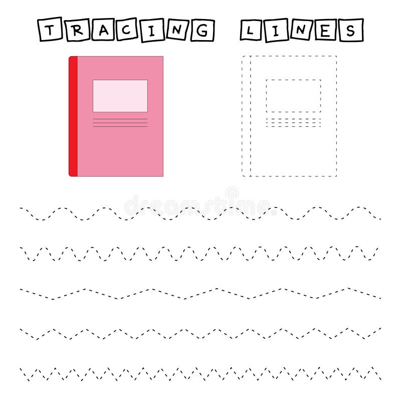 Tracing lines vector illustration