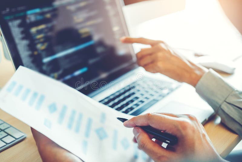 Developing programmer Team Development Website design and coding technologies working in software company office. Developing programmer stock images, royalty-free photos and pictures