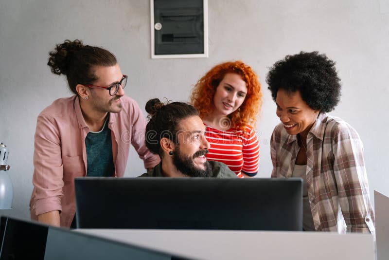 Developing programming and coding technologies. Website design. Programmer working in a software develop company office. Developing programmer stock images, royalty-free photos and pictures