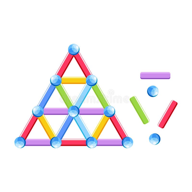 Developing Toy for Children with Parts and Balls Stock Vector