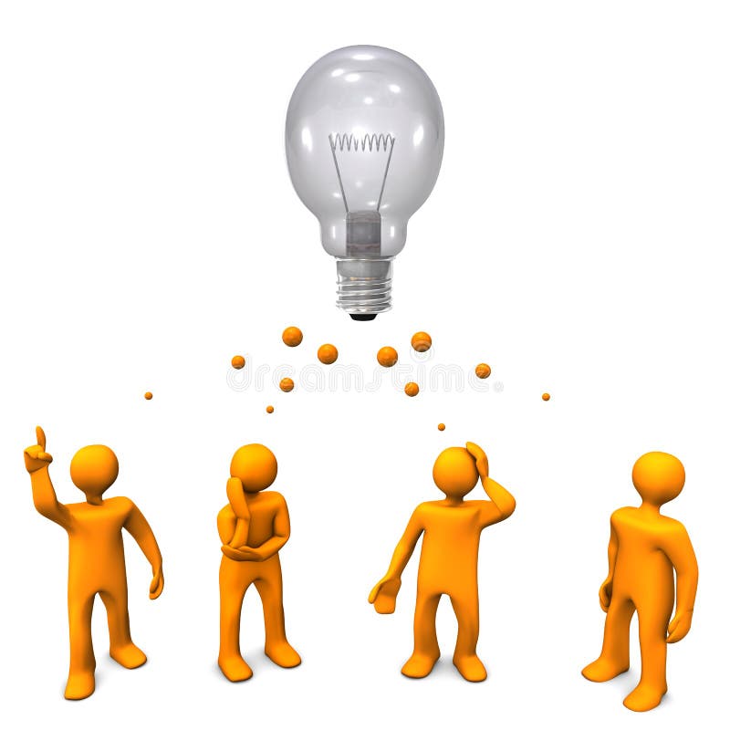 Оранжевые человечки для презентации