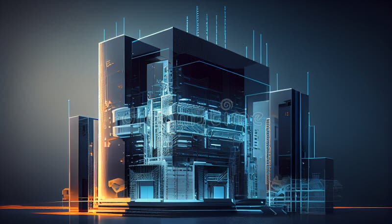 Development architecture computer systems of smart royalty free illustration