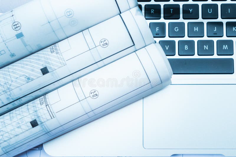 The development of technology project royalty free stock image