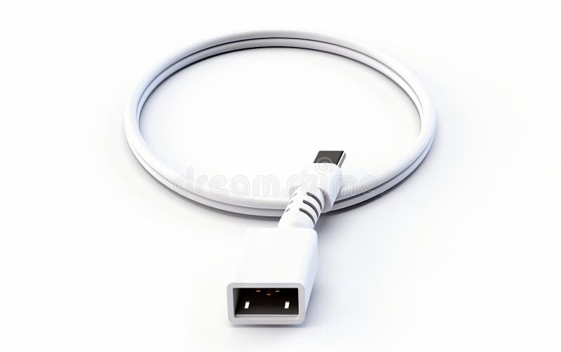 Device Charging Link on White Background vector illustration