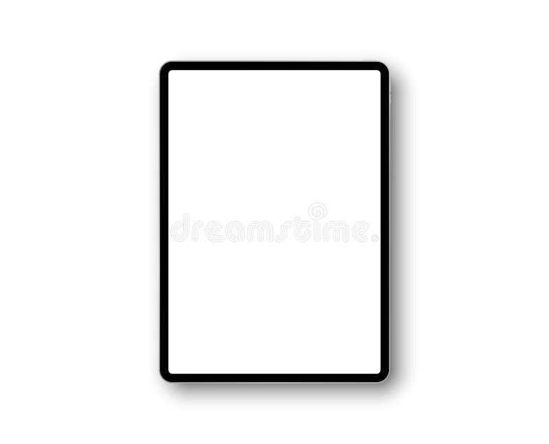 Device ipad pro with 11 inch display. Template frame with shadow. Tablet pc, mobile device. Vector illustration