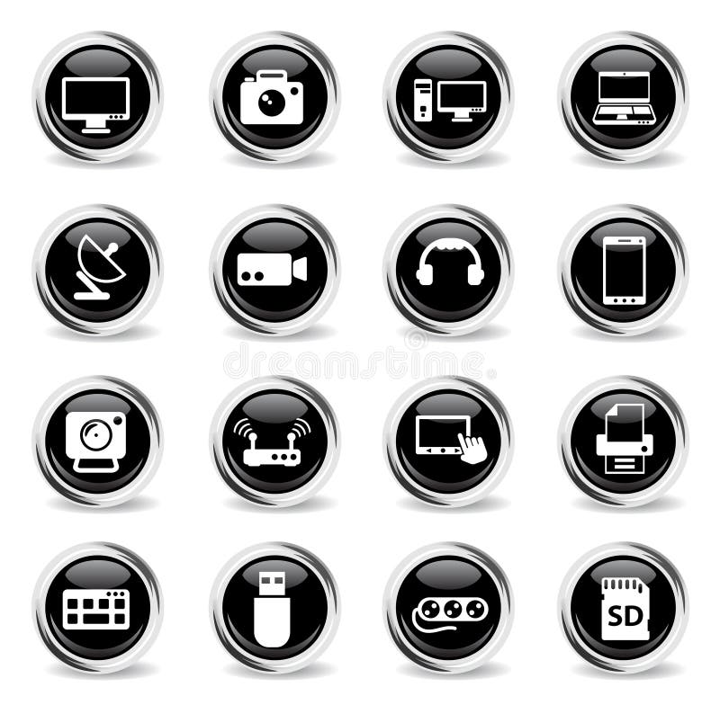 Devices icon set stock vector. Illustration of extender 126315059