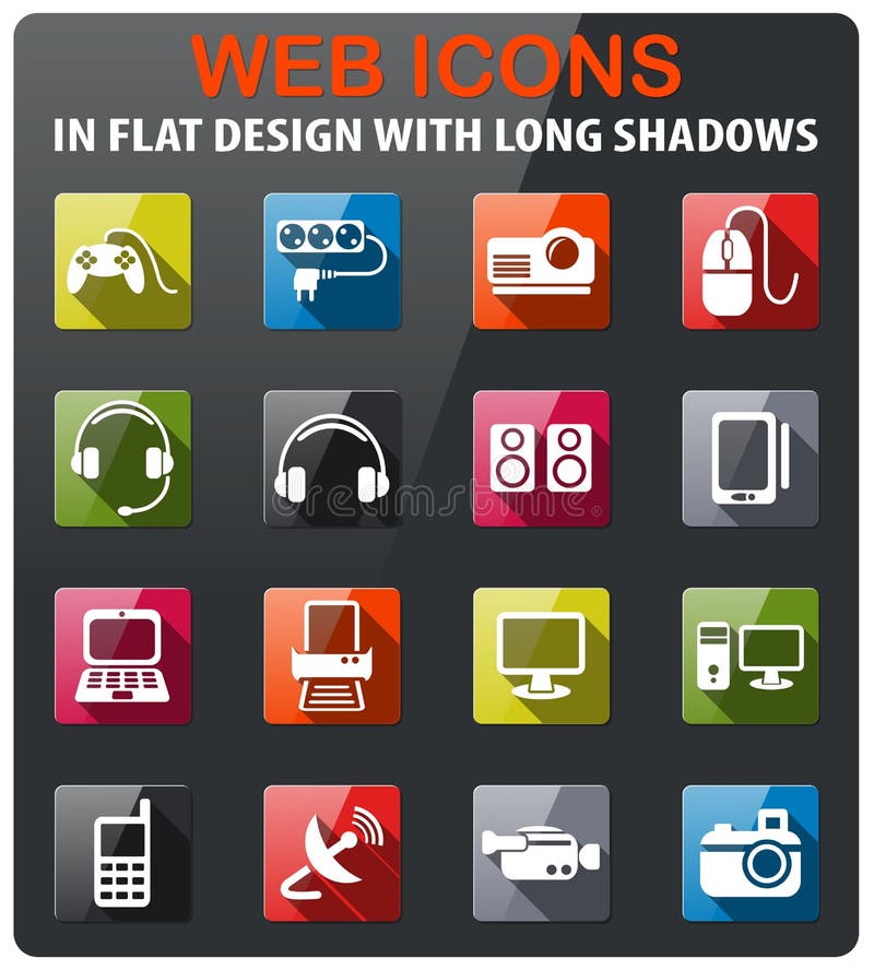 Devices icon set stock illustration. Illustration of mobile 88314068