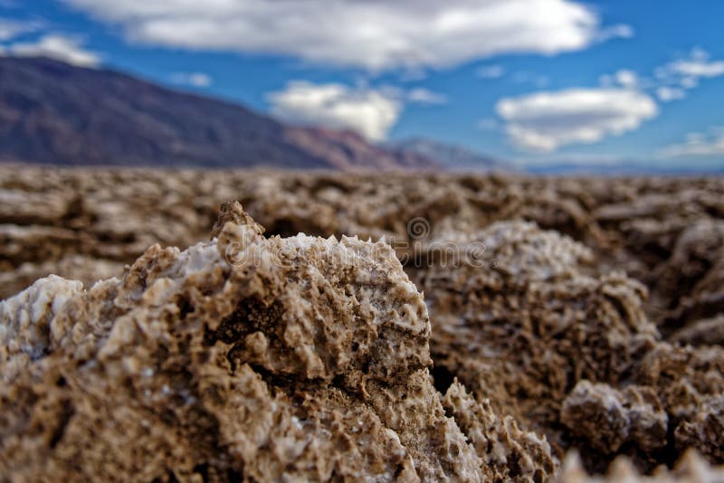 Devil' campo de golf de s, paisaje del parque nacional de Death Valley, California imagen de archivo libre de regalías Devil' campo de golf de s, paisaje del parque nacional de Death Valley, California imagen de archivo libre de regalías