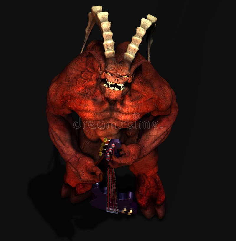 devil with guitar