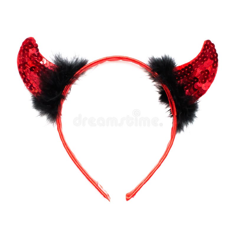 Devil horns isolated. stock photo. Image of carnival 111719956