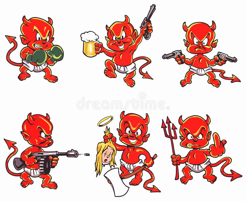 baby devil tattoos