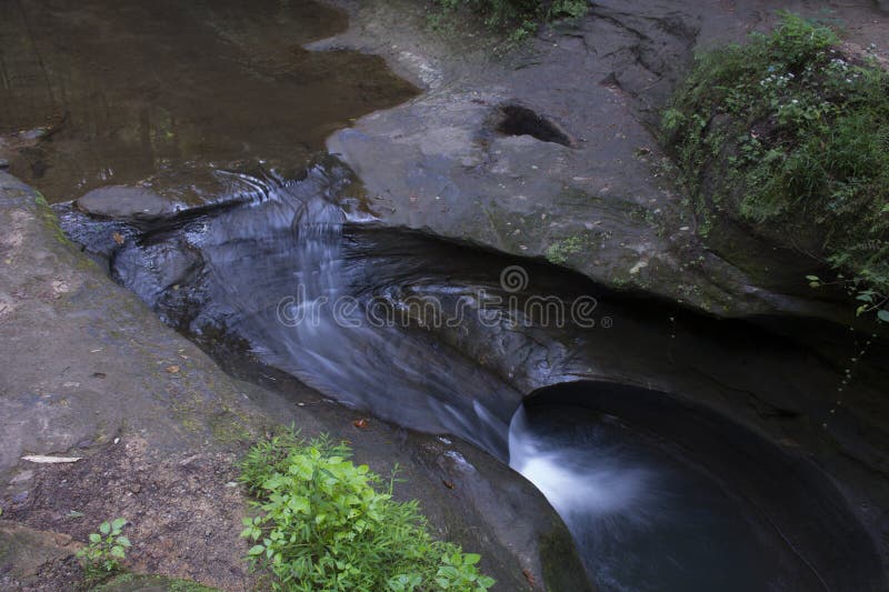 Devil s bathtub stock photo. Image of depression, covering 273065052