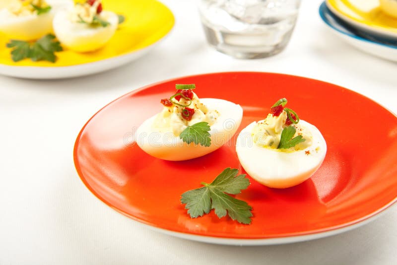 Deviled Eggs stock photography