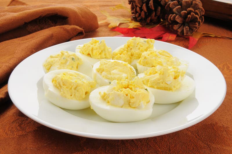 Deviled eggs royalty free stock photo
