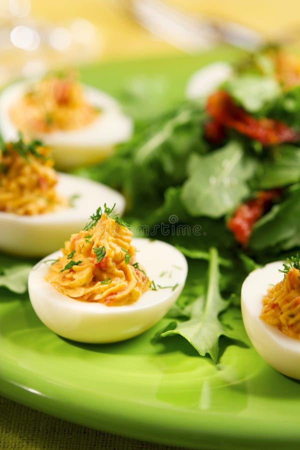 Deviled eggs royalty free stock photo