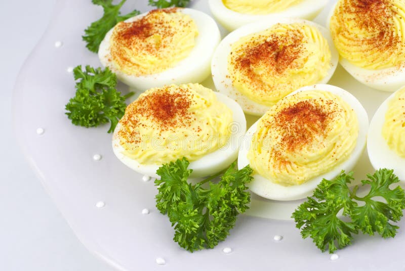 Deviled Eggs stock photo