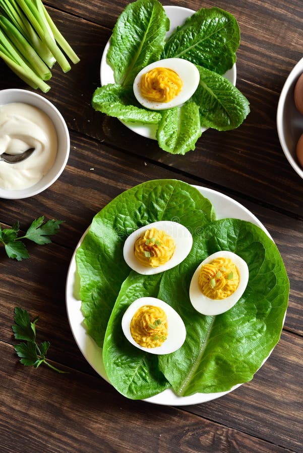 Deviled Eggs with Paprika, Mustard and Mayonnaise Stock Image Image of healthy, mayo 232763231