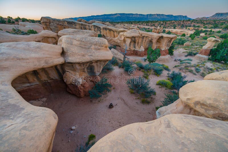 Devils Garden Escalante at Sunrise royalty free stock images Devils Garden Escalante at Sunrise royalty free stock images