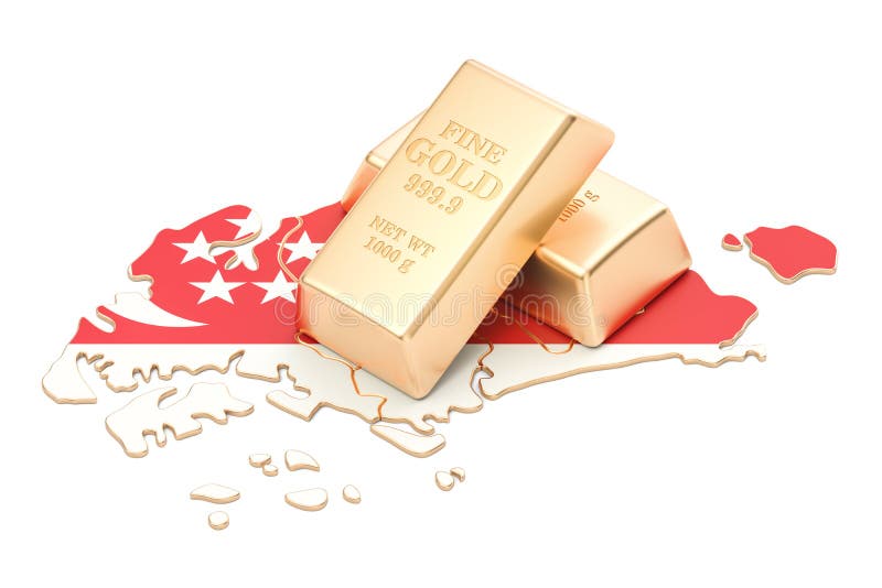 Devisenreserve von Singapur-Konzept, Wiedergabe 3D stock abbildung Devisenreserve von Singapur-Konzept, Wiedergabe 3D stock abbildung