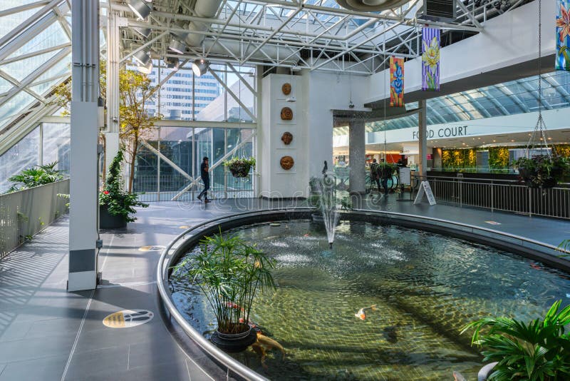 Devonian Gardens Inside the Core Shopping Centre in Downtown Calgary Editorial Photo Image of