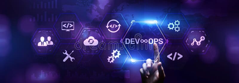 DevOps Methodology Development Operations agil programming technology concept. Software methodology stock images, royalty-free photos and pictures