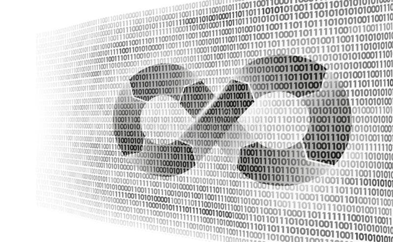 Devops software development operations infinity symbol. Programmer administration system life cycle quality. Coding royalty free illustration