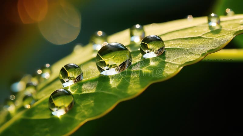 Dewdrop light reflection vector illustration