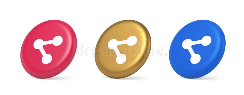 Dezentralisieren Verbindung verschlüsselte Netzwerk-Taste Cyberspace Management 3d isometrischer Kreis Symbol stock abbildung