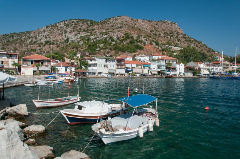 Boats in bozburun, marmaris, turkey