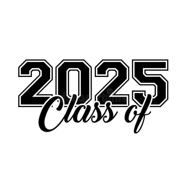 Class of 2025 Vector T Shirt Design, Class Graduate Stock Vector