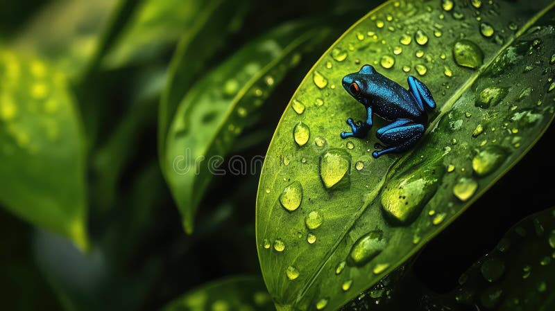 Dfrog blue dart stock illustration