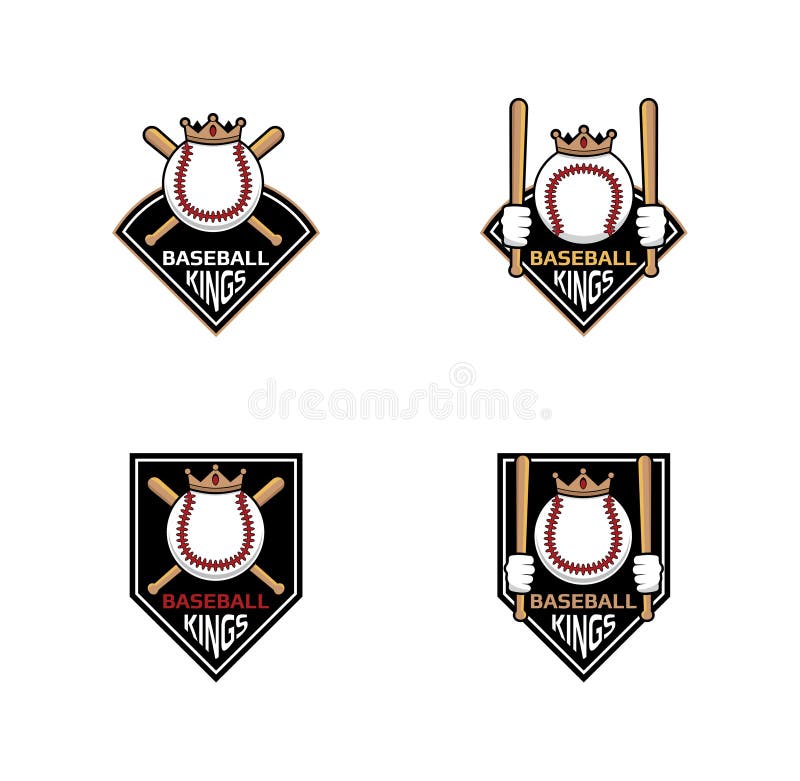 Baseball King Logo Vector Stock Illustrations 382 Baseball King Logo