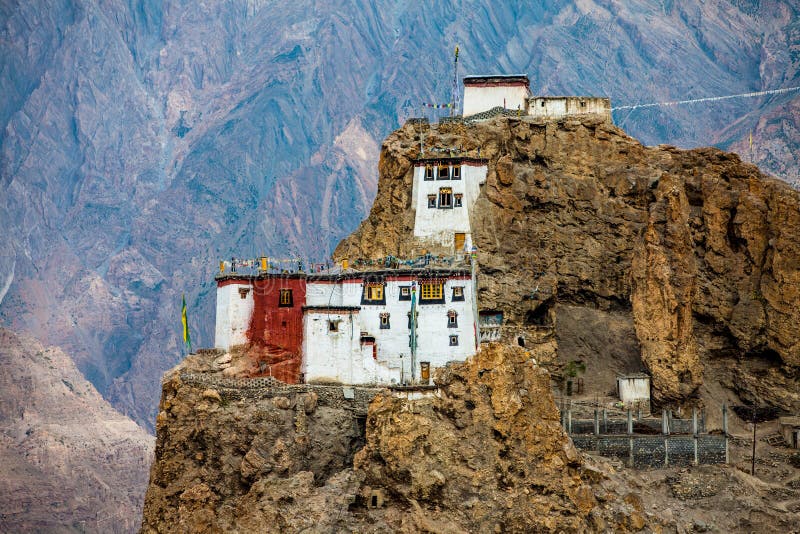 Dhankar Gompa. India. Spiti Valley royalty free stock photos
