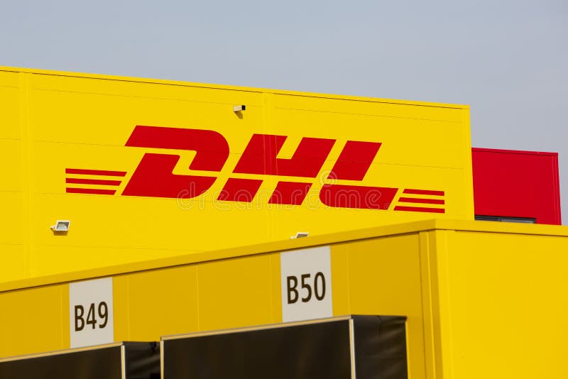 DHL Express facade editorial image. Image of communication - 140146580