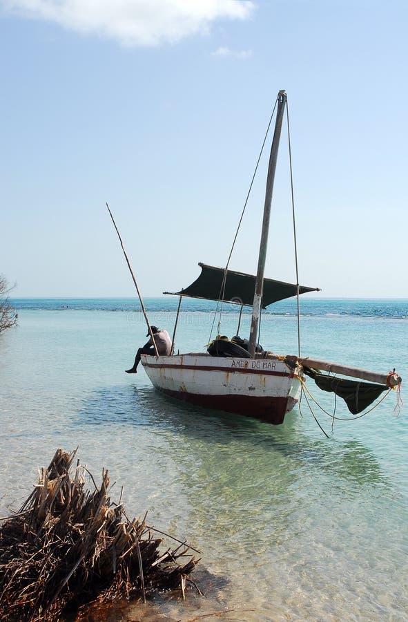 Dhow off the beach