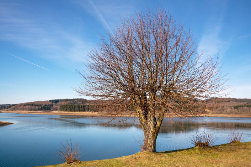 Dhunn Water Reservoir, Bergisches Land, Germany Stock Photo Image of