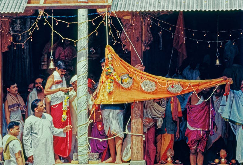 Dhwajarohan Of Trimbakeshwar Mahadev Palkhi festival getup at Trimba