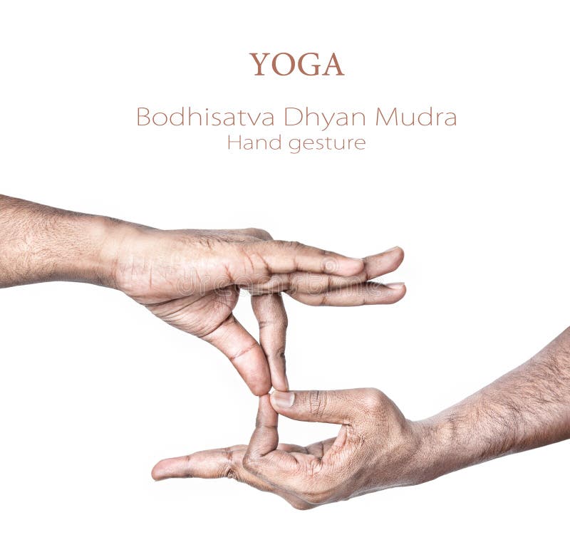 Dhyan Mudra Van Bodhisattva Van De Yoga Stock Afbeelding Image of