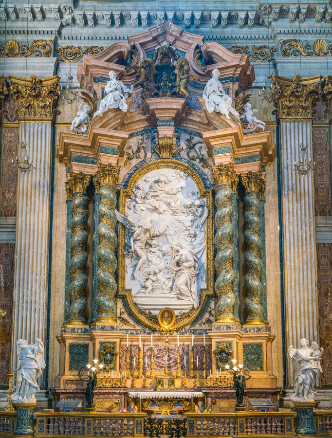 ` Di annuncio del ` da Filippo Della Valle, nella chiesa di St Ignatius di Loyola a Roma, l'Italia fotografia stock ` Di annuncio del ` da Filippo Della Valle, nella chiesa di St Ignatius di Loyola a Roma, l'Italia fotografia stock