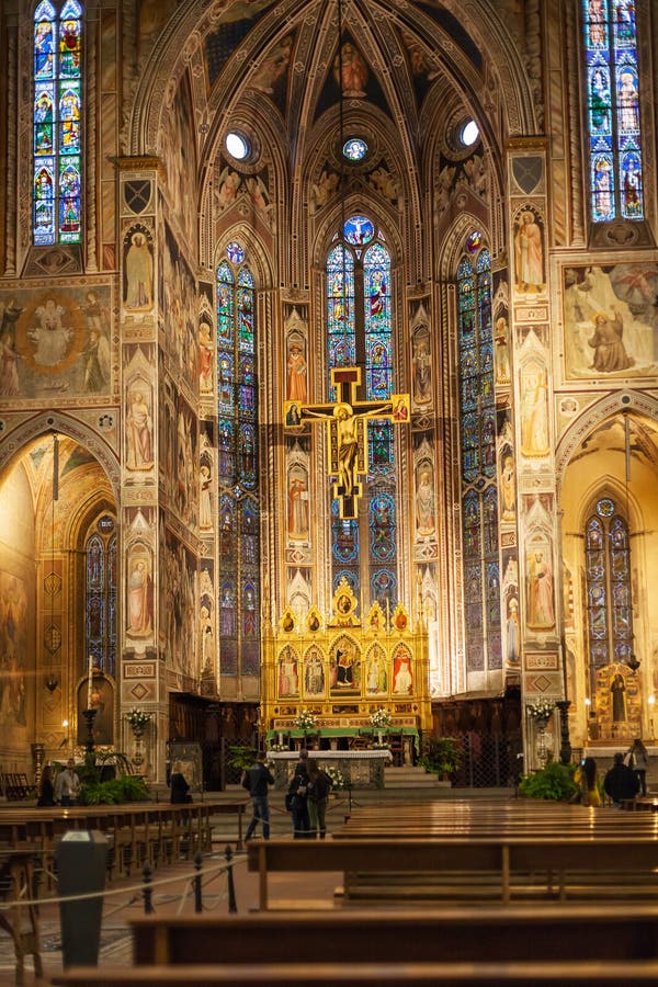 Di Dell'interno Santa Croce Della Basilica Della Decorazione A Firenze Immagine Stock Editoriale ...