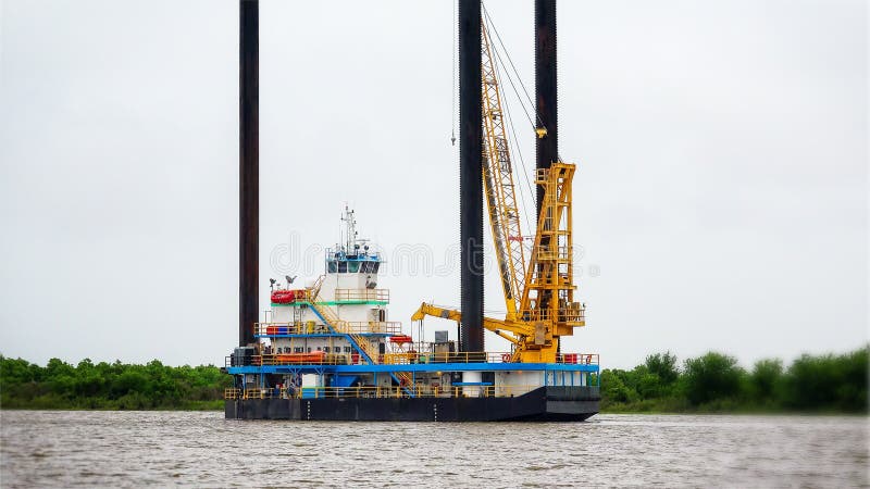 Di Jack impianto di perforazione offshore della trivellazione petrolifera su immagini stock Di Jack impianto di perforazione offshore della trivellazione petrolifera su immagini stock