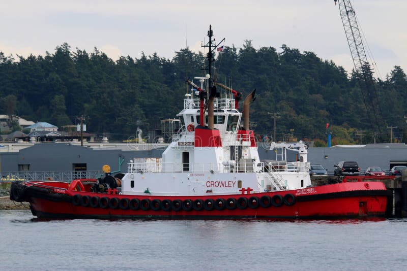 Crowley Tug `Response` fotografia stock libera da diritti