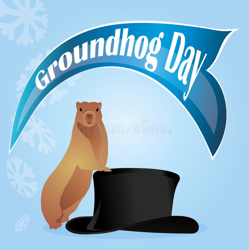 Download Dia De Groundhog Do Feriado Ilustração do Vetor - Ilustração de marmota, feriado: 16852674