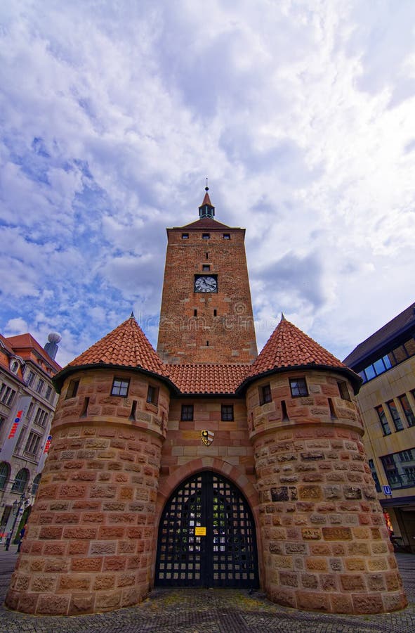 Dia ensolarado em Nuremberg imagens de stock