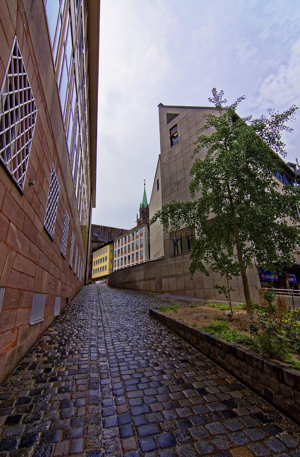 Dia ensolarado em Nuremberg foto de stock