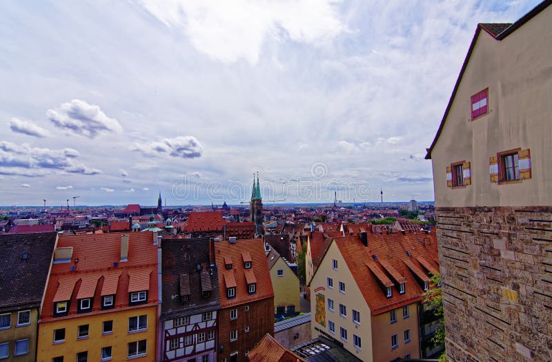 Dia ensolarado em Nuremberg imagem de stock royalty free