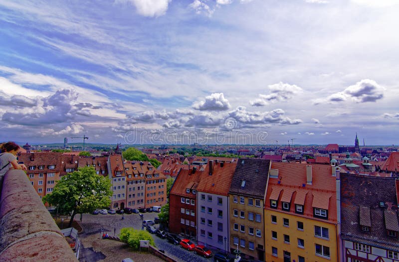 Dia ensolarado em Nuremberg imagens de stock royalty free
