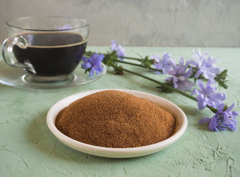 Diabetic Coffee with Chicory. Alternative Replacement for Black Coffee