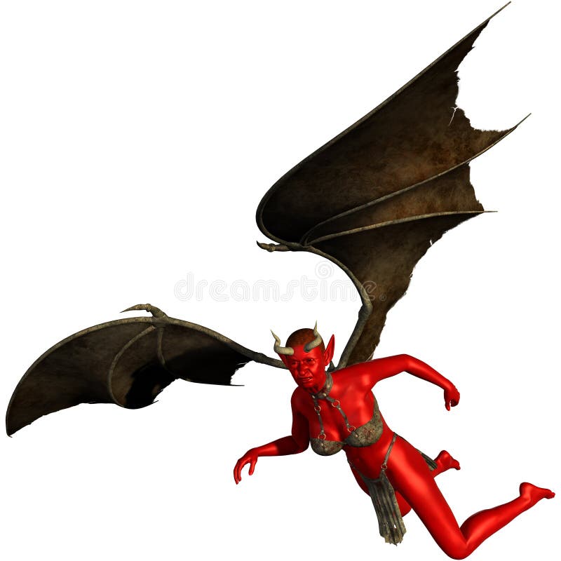 Diablo malvado del demonio de la mujer libre illustration Diablo malvado del demonio de la mujer libre illustration